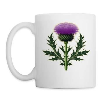 Beautiful Thistle alls Coat of Arms I - Mug - white - Left