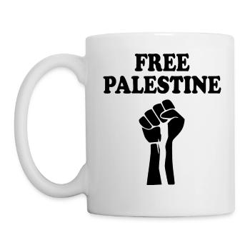 Free palestine - Mug blanc - blanc - Gauche