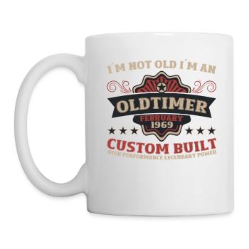 55th Birthday Vintage February Vintage 1969 - Mug - white - Left