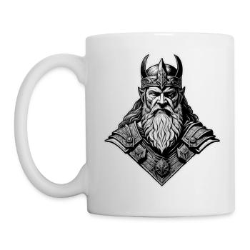 Stolzer Wikinger Krieger Germane - Tasse - Weiß - Links