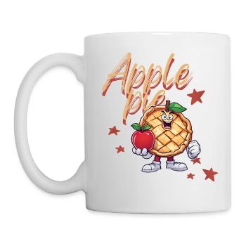 Tarte et pomme - Mug blanc - blanc - Gauche