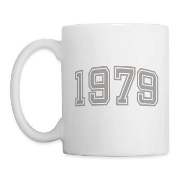1979 Geschenkidee Geburtsjahr Baujahr - Tasse - Weiß - Links