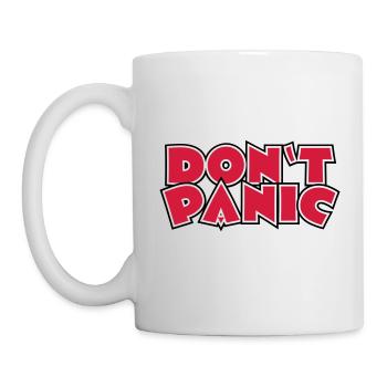 113 Don’t Panic - Mug blanc - blanc - Gauche