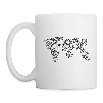Travel the World in Lines - Mug - white - Left