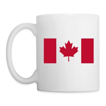 Kanada Flagge Fahne Ahorn Canada Day 1867 Toronto - Tasse - Weiß - Links
