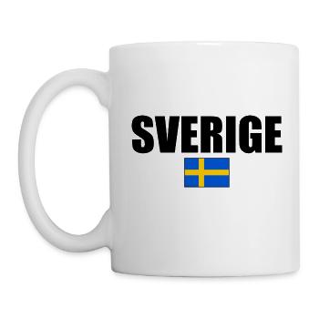 sverige - Mug blanc - blanc - Gauche