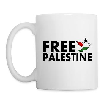 Free palestine - Tasse - Weiß - Links