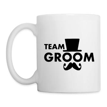 Team groom - Tasse - Weiß - Links