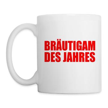 bräutigam - Tasse - Weiß - Links