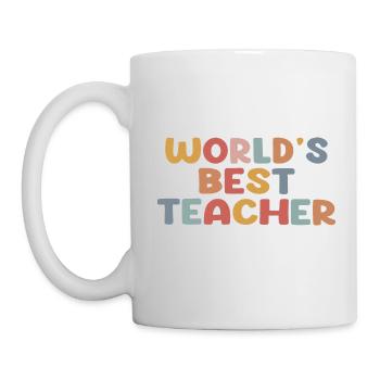 Meilleur professeur du monde - Mug blanc - blanc - Gauche