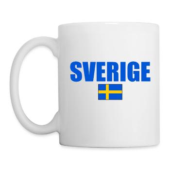 Sverige - Mug blanc - blanc - Gauche