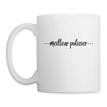 policier 2 - Mug blanc - blanc - Gauche