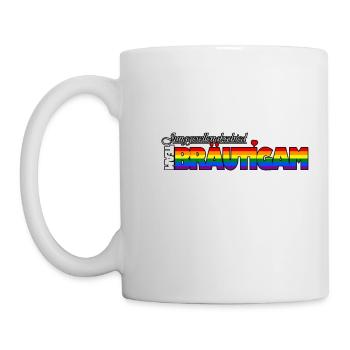 TEAM:BRÄUTIGAM (Pride-Version) - Tasse - Weiß - Links