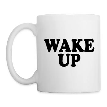 Wake up - Mug - white - Left