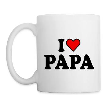 I love papa - Mug blanc - blanc - Gauche