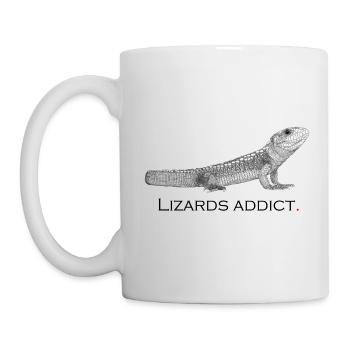Lizards addict - Mug blanc - blanc - Gauche