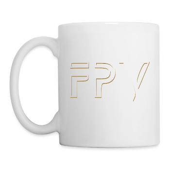 FPV Drohne - Tasse - Weiß - Links