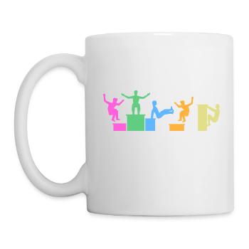 Parkour Traceur Freerunning CityParkour Jump-Art - Mug blanc - blanc - Gauche