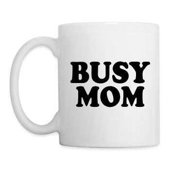 Busy mom - Mug - white - Left