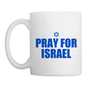 Pray for israel - Mug blanc - blanc - Gauche