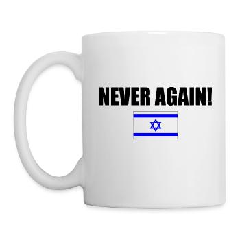 Never again - israel - Mug blanc - blanc - Gauche