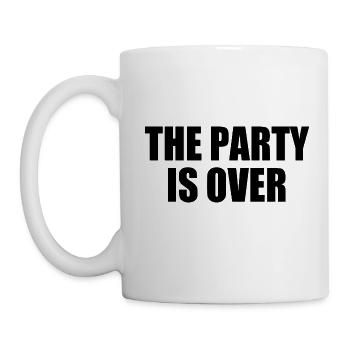 The party is over - Mug - white - Left