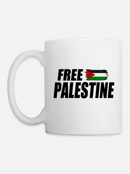 Free palestine - Mug blanc - blanc