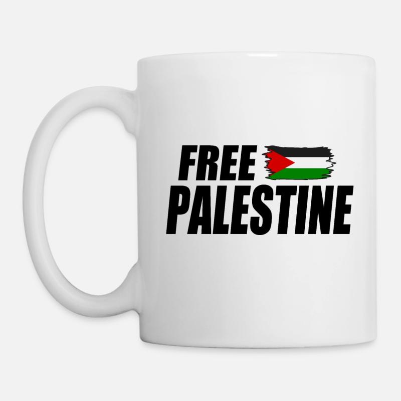 Free palestine - Mug blanc - blanc
