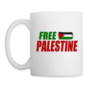 Free palestine - Mug blanc - blanc - Gauche