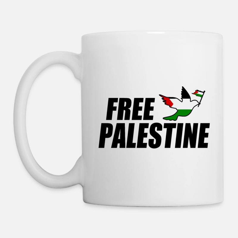 Free palestine - Mug blanc - blanc