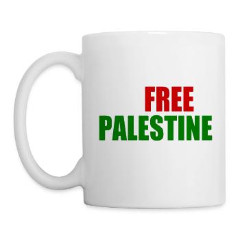 Free palestine - Mug blanc - blanc - Gauche
