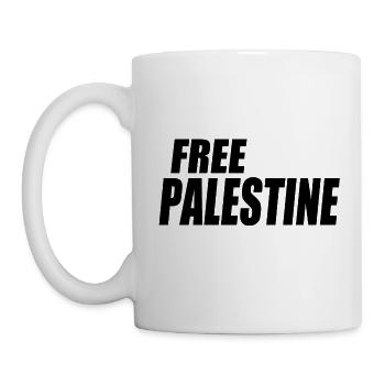 Free palestine - Tasse - Weiß - Links