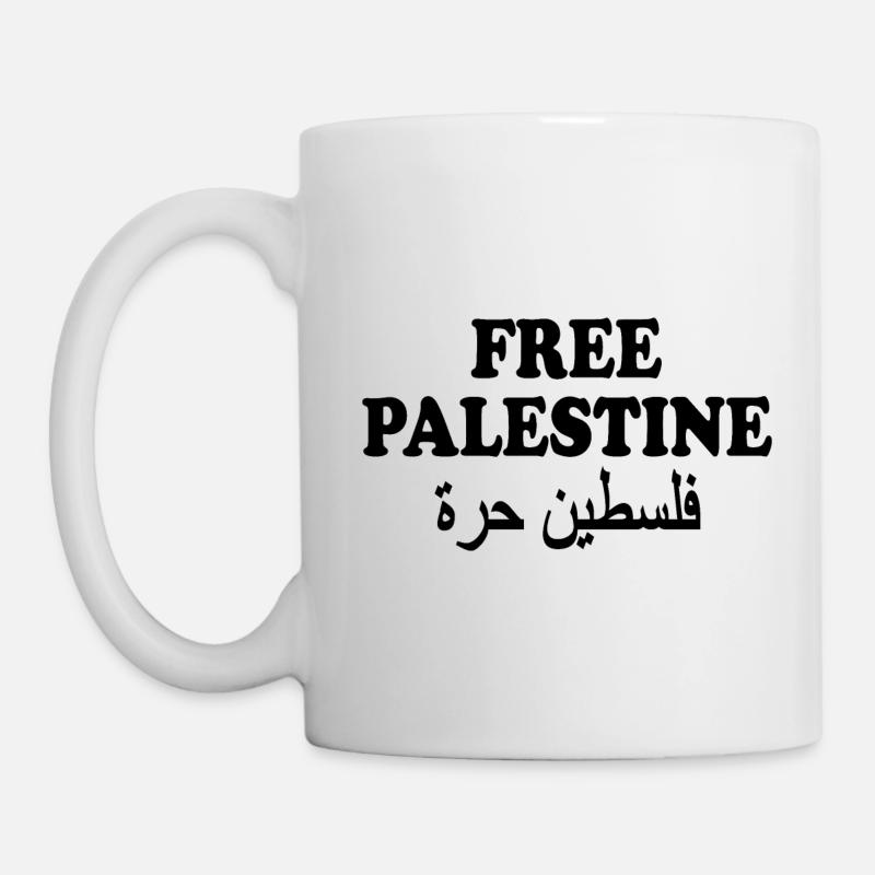 Free palestine فلسطين حرة - Tasse - Weiß