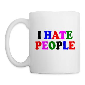 I hate people - Mug - white - Left