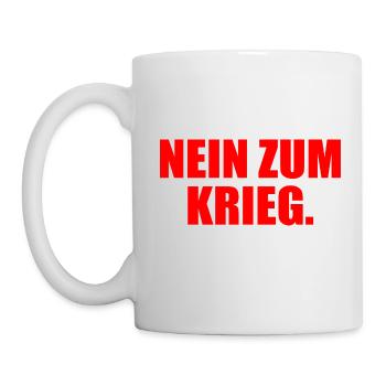 Nein zum krieg - Tasse - Weiß - Links