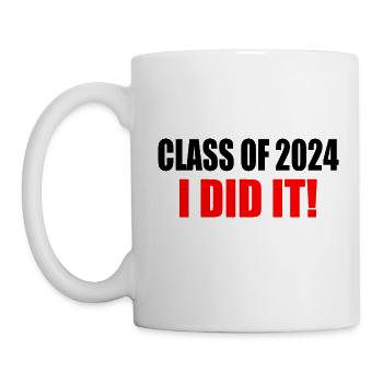 Class of 2024 - Tasse - Weiß - Links