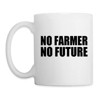 no farmers no food - Tasse - Weiß - Links