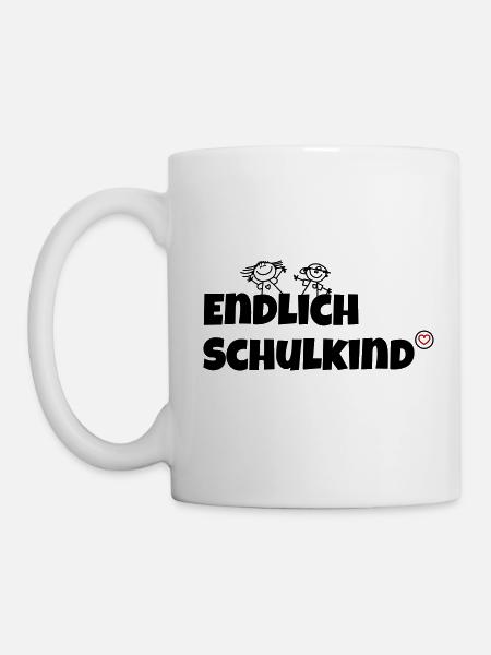 Endlich Schulkind - Tasse - Weiß