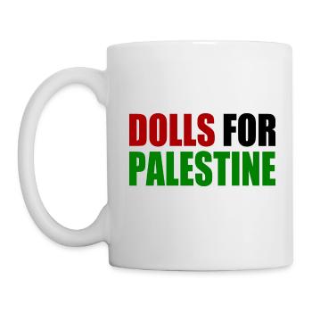 dolls for palestine - Tasse - Weiß - Links