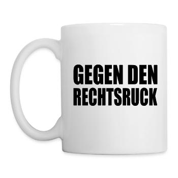 Against the shift to the right - Mug - white - Left
