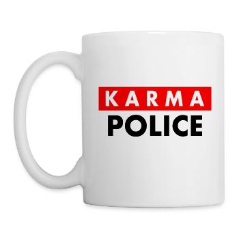Karma police - Tasse - Weiß - Links