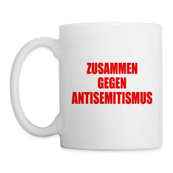 zusammen gegen antisemitismus - Tasse - Weiß - Links