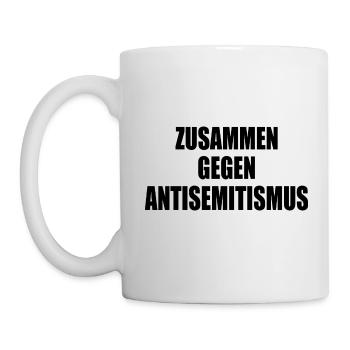 zusammen gegen antisemitismus - Tasse - Weiß - Links