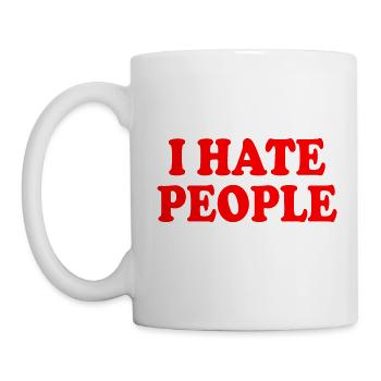 I hate people - Mug - white - Left