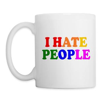 I hate people - Mug - white - Left