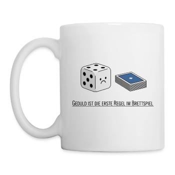 Patience is the first rule - Mug - white - Left
