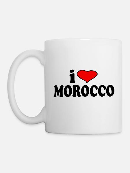 Marokko - Ich Liebe Marokko - Tasse - Weiß