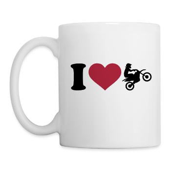 I love Motocross - Mug blanc - blanc - Gauche
