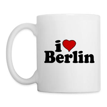 I Love Berlin - Tasse - Weiß - Links