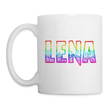 lena rs rainbow - Mug - white - Left